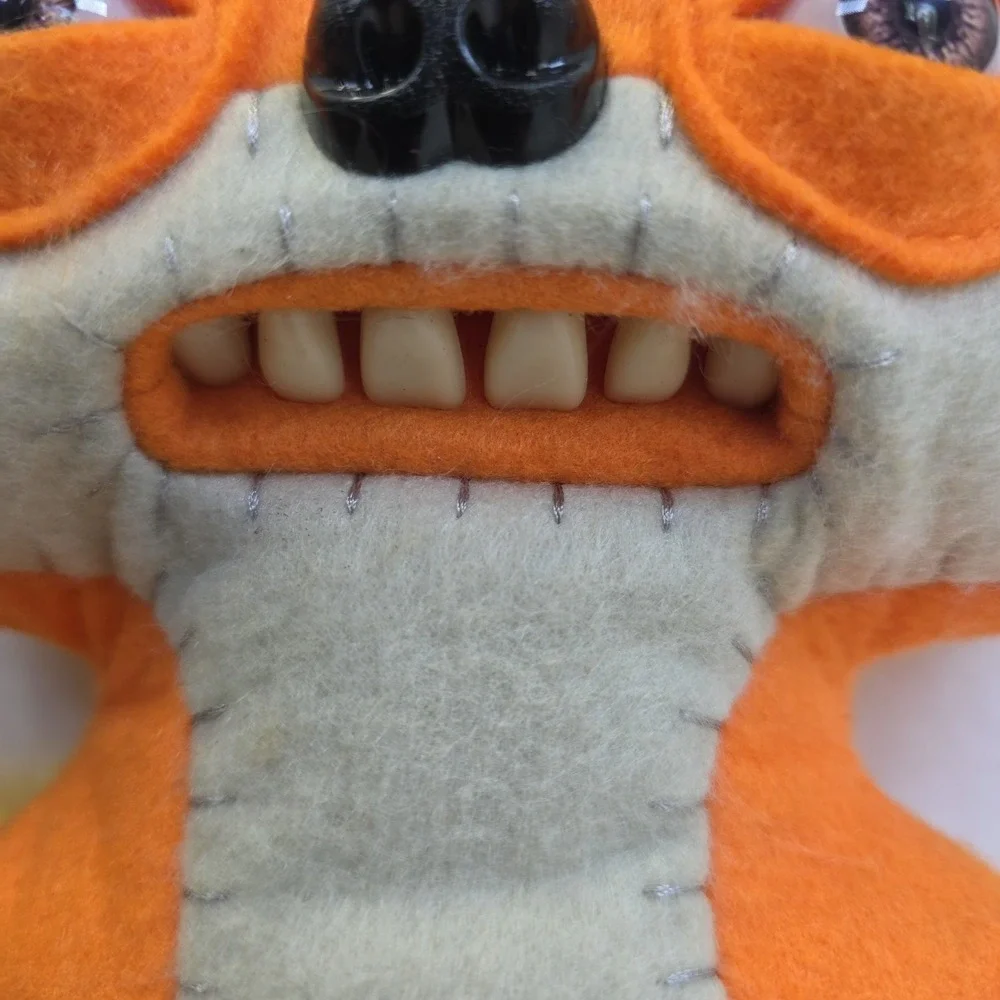 Spinmaster Fuggler Suspicious Fox Plush Orange Felt Retired RARE